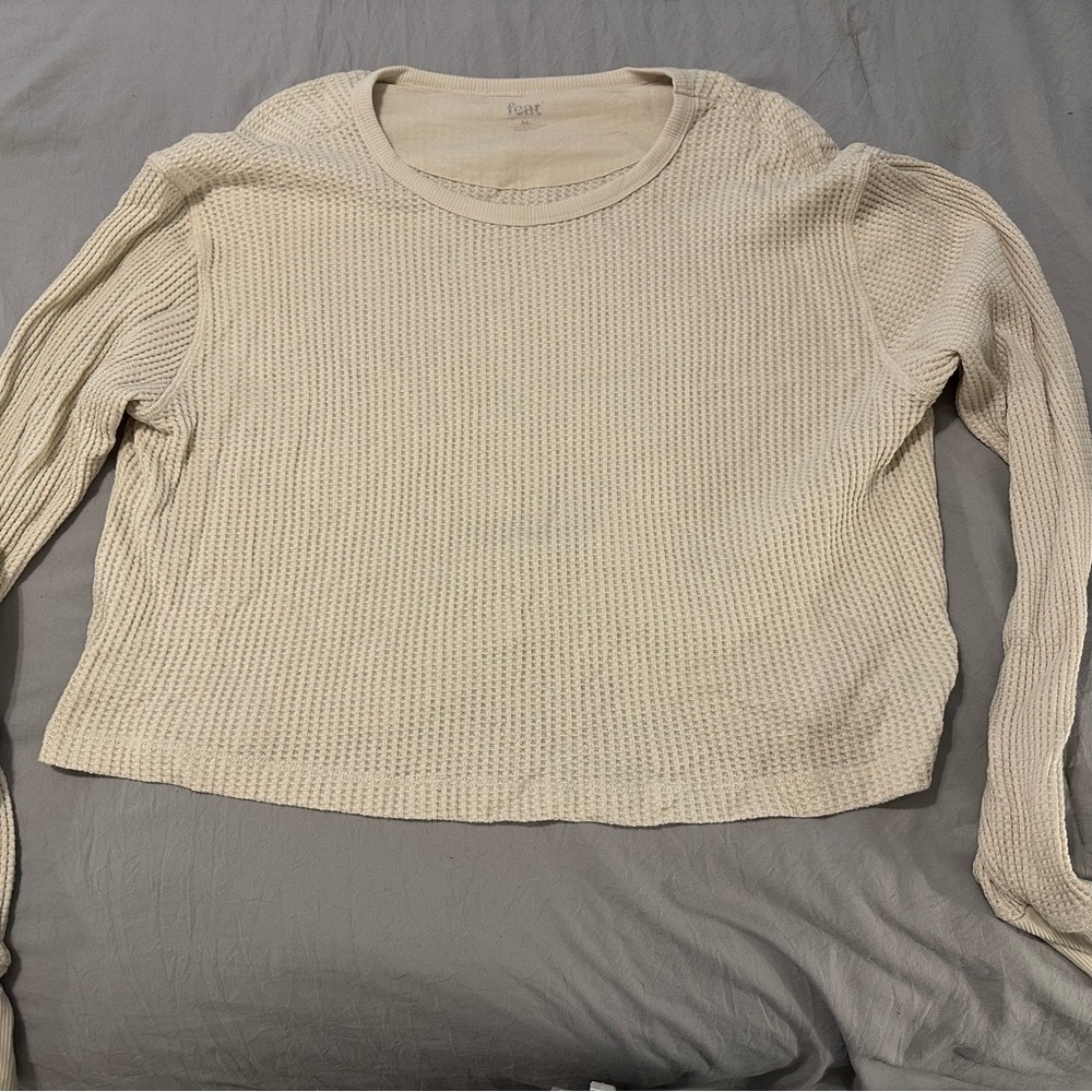 Women's Cream Long Sleeve Top